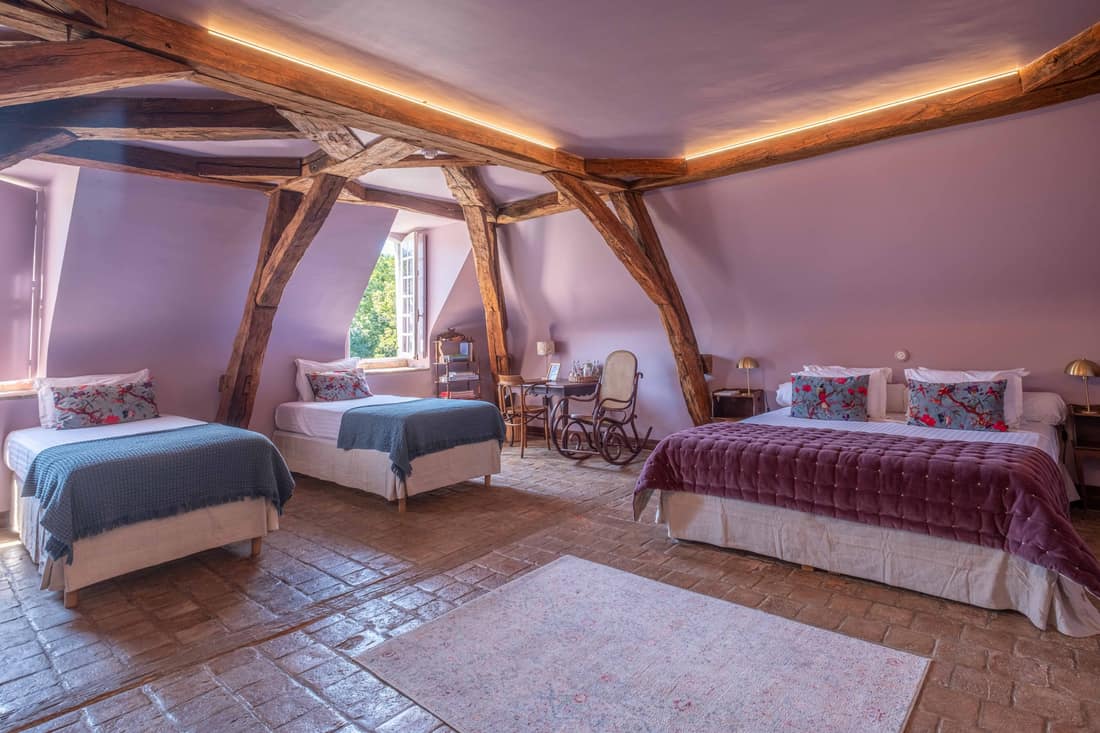 Chambre du Château de la Huberdière