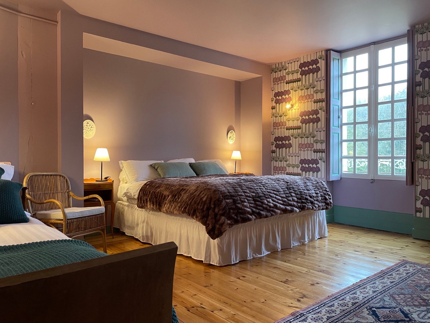 Chambre Allium, Château de la Huberdière